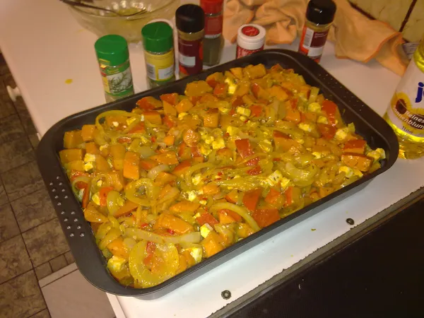 Bild eines lecker duftemdem Kürbisauflaufes