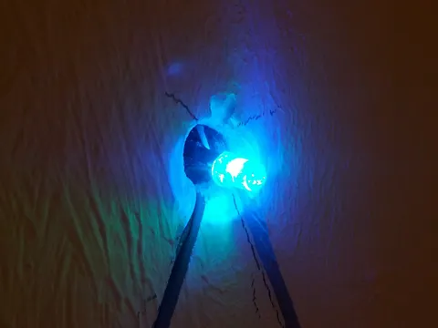 Drilled Hole with LED