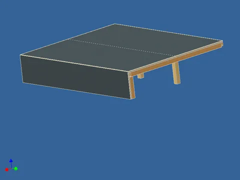 3D Rendering Ansicht vom Raum aus