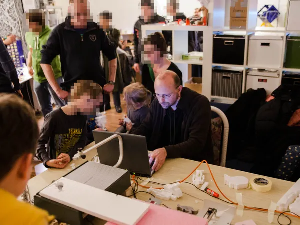 Bild des Styroplotters im Einsatz
